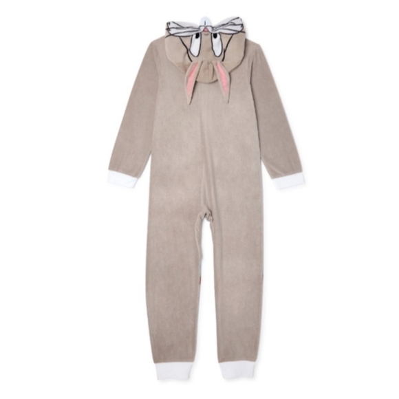 Space Jam Boys Hooded Union Suit Pajamas - Picture 2 of 3